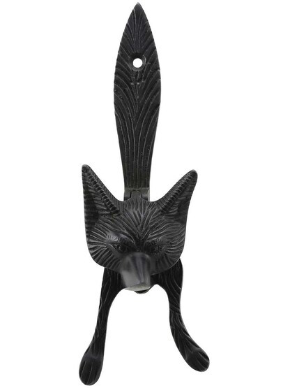 Fox Door Knocker in Oil-Rubbed Bronze.